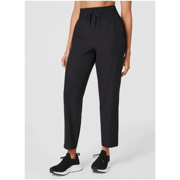 SPANX Pants - NEW Spanx On The Move Slim Pant Womens L Very Black High Rise Trousers 51082R